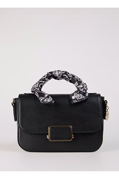 Fabrika Siyah Kadın 23x22x7 cm Çapraz Çanta HANNAH-AILISH