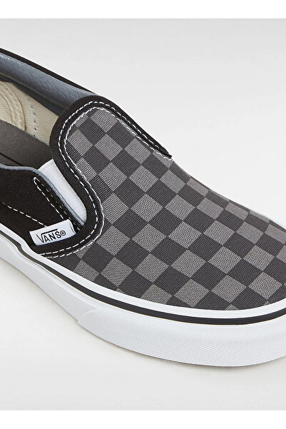 Vans Siyah - Gri Kız Çocuk Yürüyüş Ayakkabısı VN000ZBUEO01-UY Classic Slip-On