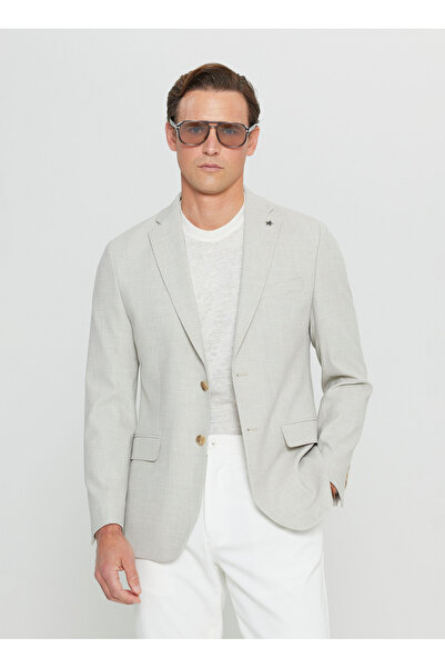 ALTINYILDIZ CLASSICS Altınyıldız Classics Slim Fit Beige Men's Jacket Ace0042...