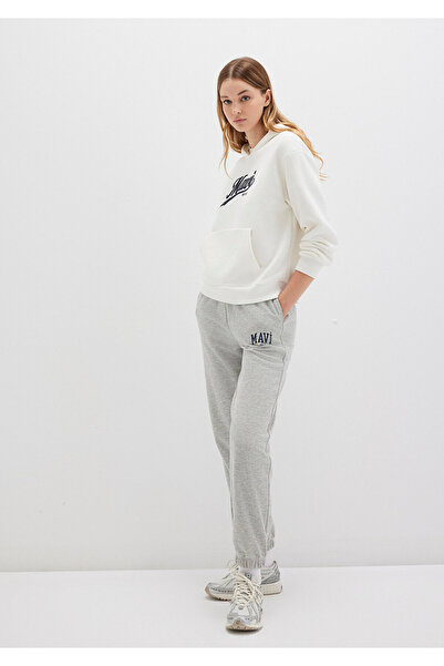 Mavi Graue Jogginghose mit Logo-Print1010757-82816