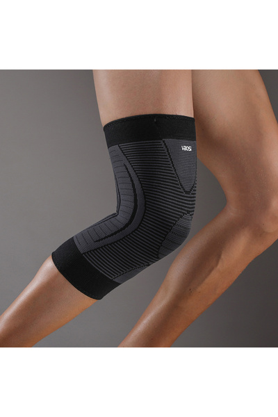 Choice كم دعم الركبة المرن القابل للتنفس من قطعة واحدة باللون الأسود - دعامة ...