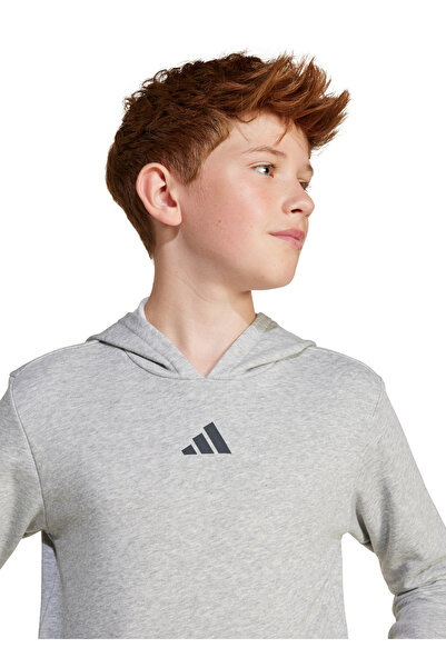 adidas Hanorac gri pentru băiat JD3288-J SMI HOODIE