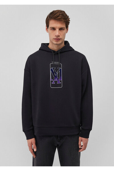 Mavi Μαύρο φούτερ με λογότυπο 0610958-900