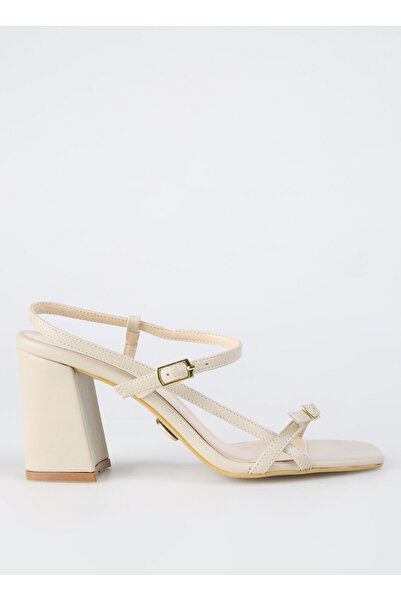 Fabrika Bej Kadın Topuklu Sandalet BILTHE