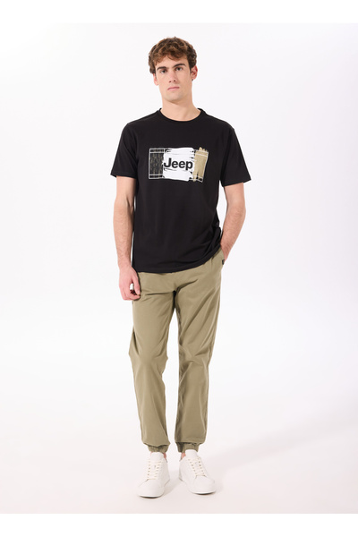 Jeep Lastikli Bel Lastikli Paça Standart Haki Erkek Pantolon J4WM-PNT4999