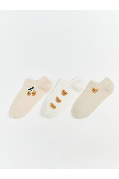 LC Waikiki جوارب رياضية نسائية مطبوعة من LCW DREAM، 3 قطع (W5)