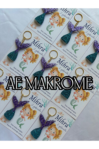 AEMAKROME Deniz Kızı konsept anahtarlık (kartlı 10 adet)