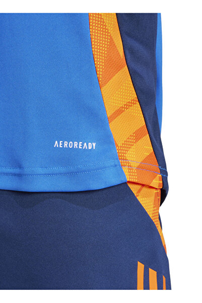 adidas JE4299 JUVE TR JSY Mavi Yuvarlak Yaka Normal Kalıp Forma