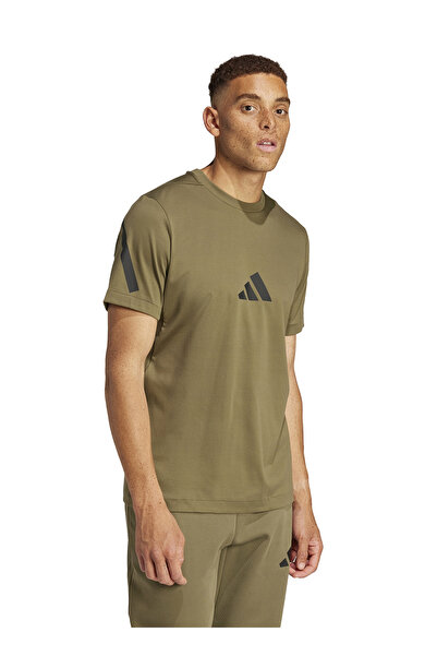 adidas Jc7921 m Z.N.E. Tee Khaki Round Neck Regular Fit Men's T-Shirt