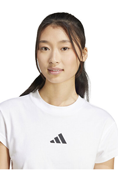 adidas Μπλουζάκι μωρού Kadın Beyaz με μικρό λογότυπο Future Icons