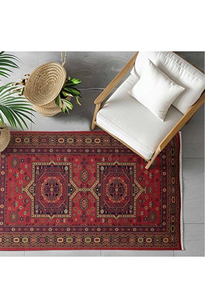 Al Kaffary Carpet Carpet Bashayer, a Traditional Rug inspired by Saudi Heritage, perfect for all spaces, Red