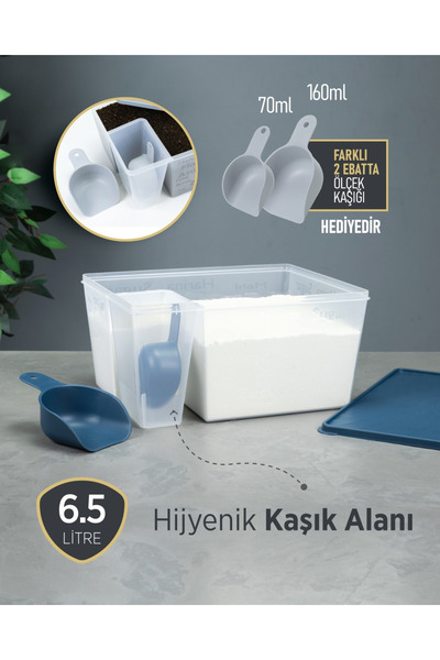 Decobella Flour and Sugar Container (with Measuring Spoon)