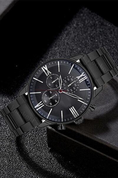 Korikom Zamansız Şıklık: Siyah Metal Analog Erkek Kol Saati Stc11991