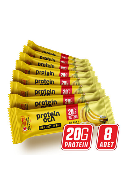 Proteinocean Protein Bar - Muz Aromalı - 50g X 8 Adet