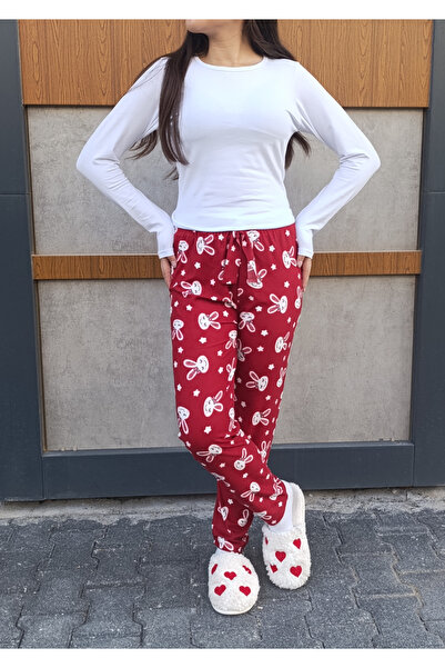 siyalife Suede Winter Soft Textured Women's Pajamas