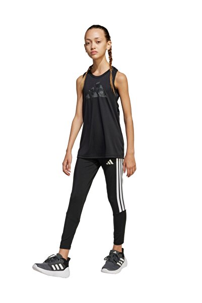 adidas Siyah - Beyaz Kız Çocuk Tayt JJ5036-JG TR-ES 3S LEG