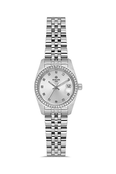 Hislon Ql156S-02Ss Small Women's Wristwatch with Stones