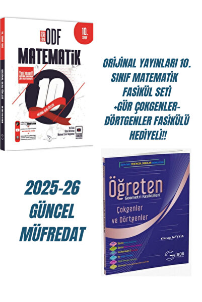 Karma Kitaplar ORİJİNAL YAYINLARI 10. Sınıf Matematik Fasikül Seti +Gür Çokge...