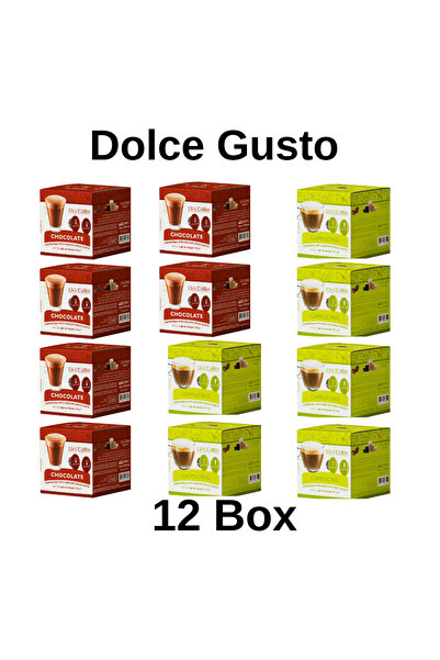 Dolce Gusto Compatible Capsule Coffee Mixed 12X8 Pack