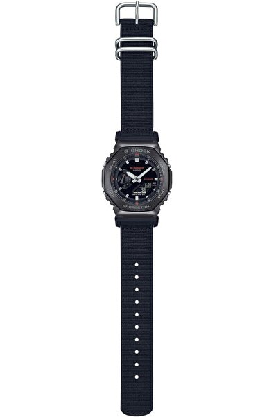 Casio G-Shock Gm-2100Cb-1Adr G-Steel Black Color Fabric Band 20 Atm Water Resistant Sport Men's Wristwatch
