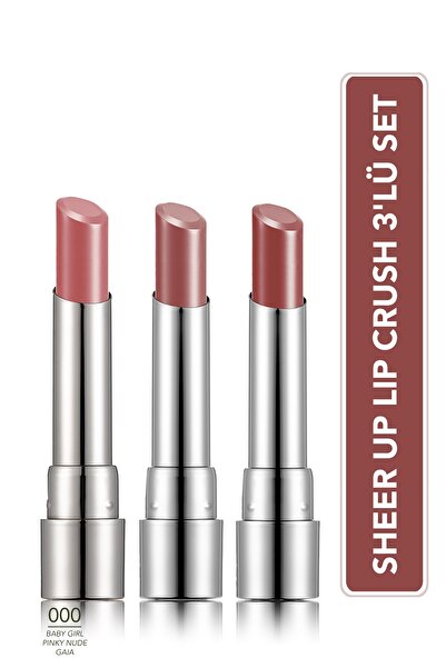 Flormar Sheer Up Lip Crush 3'lü Makyaj Seti
