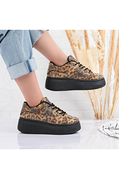 Tmall Women's Sports Shoes, Made of Eco-Leather, With Platform, D1448, Leopard
