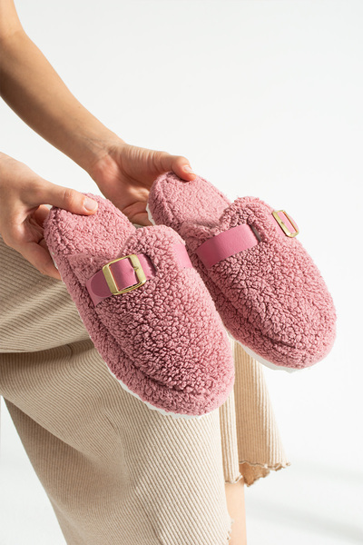 Moda Devrin Cherry Buckle Towel Winter Women's Slippers