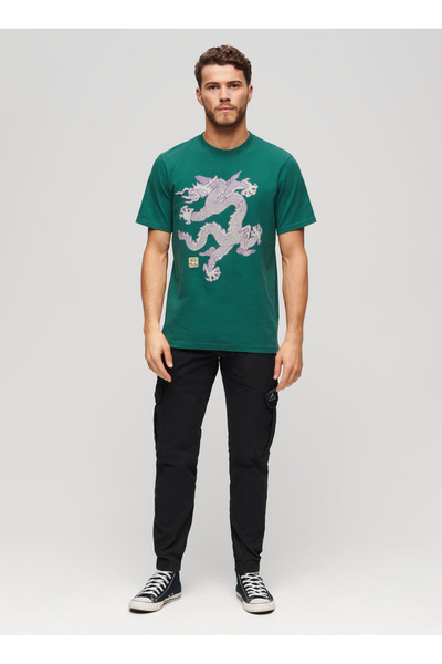 SUPERDRY Normal Paça Siyah Erkek Kargo Pantolon M7011131A02A_PARA CARGO SLIM PANT