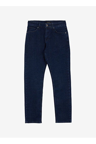 Fabrika Normal Bel Normal Paça Slim Fit Lacivert Erkek Denim Pantolon F5SM-PN...
