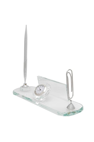 Sentez Masa Üstü Isimlik Kristal Isimlik Kalemli Notluklu İş Ofis Hediyesi