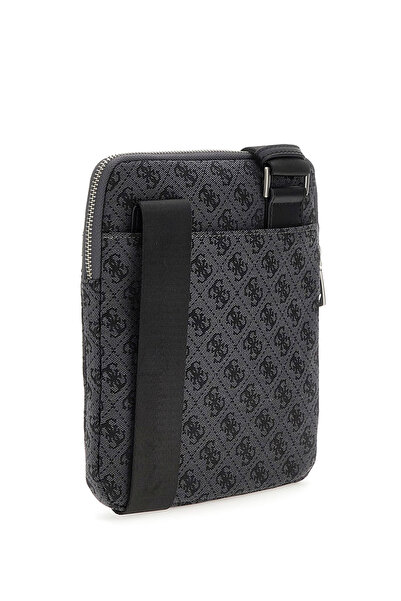 Guess Чорна чоловіча поштова сумка MILANO COMPACT BACKP - P5123