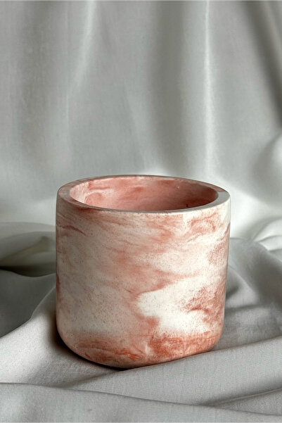 Misu design Concrete Pen Holder |   Modern Decorative |   Marble Patterned |   Vase, Flower Pot, Brush Holder