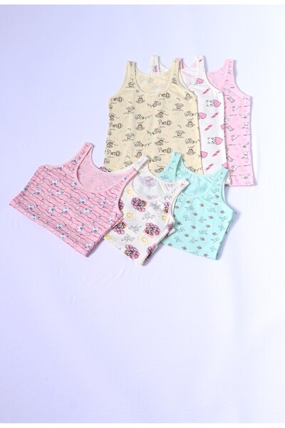 DK İÇ GİYİM ΣΕΤ ΑΘΛΗΤΙΚΟ ΚΟΡΙΤΣΙΑ ΜΕ ΧΟΝΤΡΟ ΛΑΜΠΡΟ ΣΤΡΑΠΟ ΜΕ ΣΧΕΔΙΟ 6 ΤΕΜΑΧΙΑ