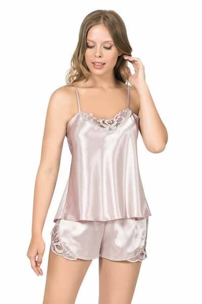 Aria s closet Stylish Design Soft Textured Lace Embroidered Powder Satin Baby...