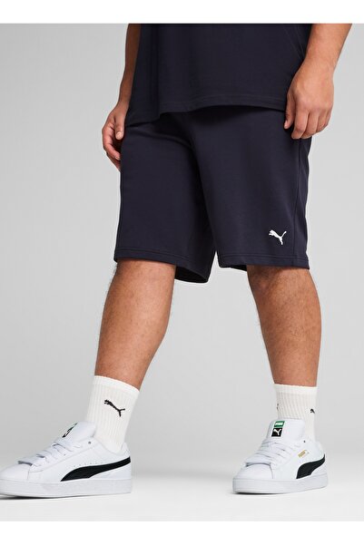 Puma 68259816 Ess Shorts 10 New Navy Black Elastic Waist Regular Fit Men's Shorts