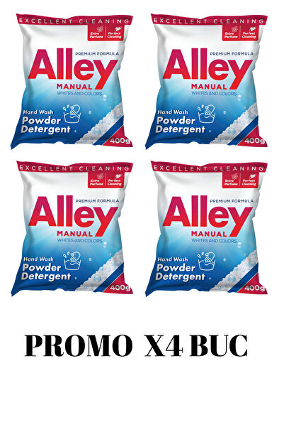 alley Promo pack of 4 pieces - manual powder detergent, 400 gr