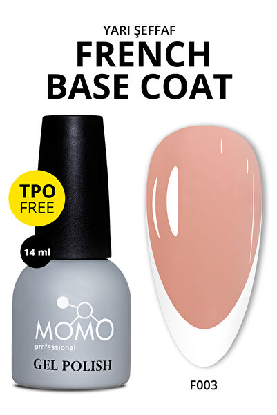 MOMO professional Kalıcı Oje French Base F003, Ten Rengi, 14 ml, TPO- FREE