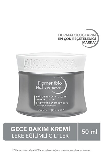 Bioderma Pigmentbio Night Renewer | Overnight Brightening Cream | 50 ml