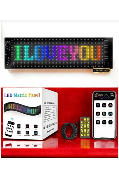 gürler oto kılıf ve aksesuar Oto Kamyon Tır Pixel Led Panel Digital Ekran Göz Animasyon Yazı Ekleme Telefondan Kontrol 9-37cm