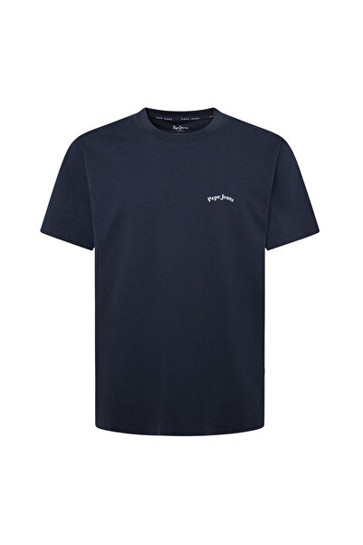 Pepe Jeans Bisiklet Yaka Lacivert Erkek T-Shirt PM509636-594 SOMERTON TEE