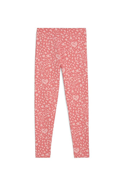Puma Pembe Kız Çocuk Tayt 68511124-FLAMING LOVE AOP Leggings