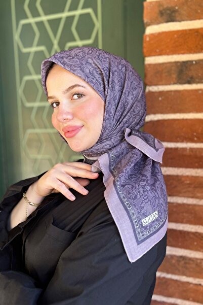 Sultan Eşarp Sultan Fresh Cotton Scarf - Mono Shawl Pattern - SFE010-10