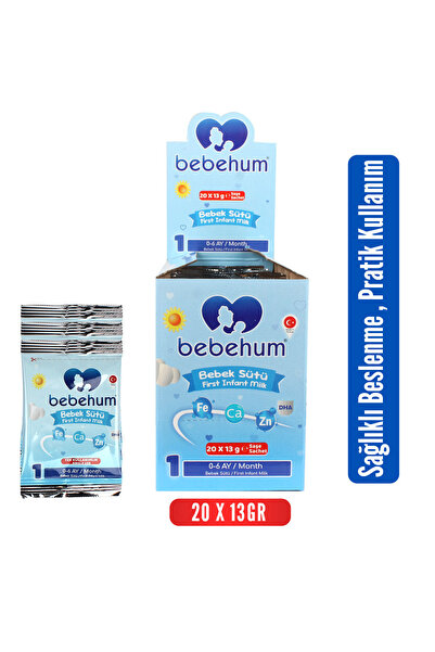 bebehum 1 Numara Tek Kullanımlık Bebek Sütü 20 Adet