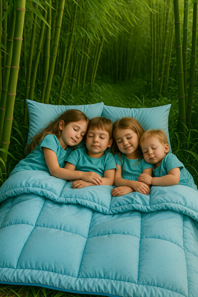 homewell %100 SAF BAMBU HİPOALERJENİK TEK KİŞİLİK UYKU SETİ MİNT