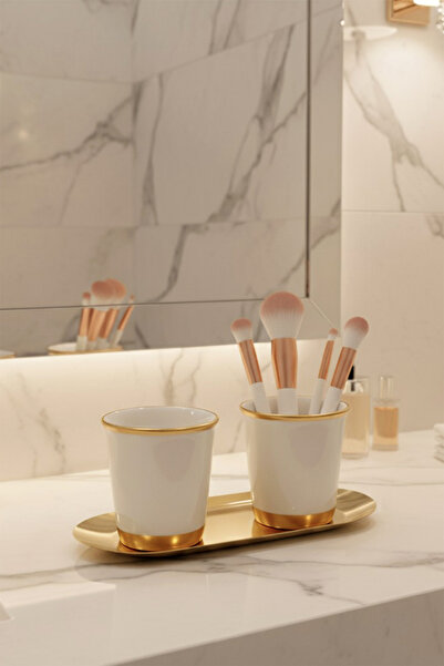 REGNA HOME Fine Living Golden Mug Set -3 Pieces