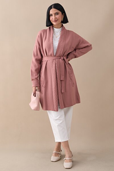 InStyle Трикотажний жакет Gul Kurusu з вишивкою на комірі