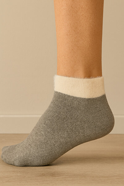 Emsay Store KALİTELİ UZUN ÖMÜRLÜ 3 Çift Kadın Kışlık, Kalın, Kısa Termal Soket Çorap Kışlık Çorap