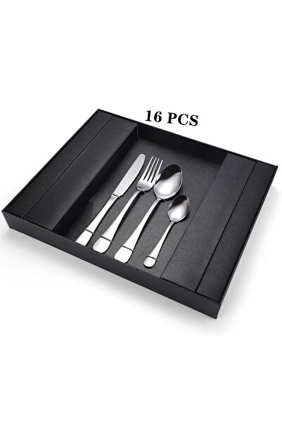 Trendy's 16-piece cutlery set, stainless steel, TRENDY'S, chrome