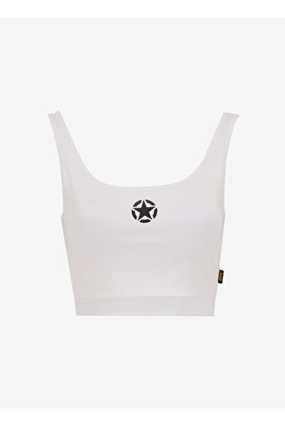 Jeep Baskılı Kırık Beyaz Kadın Sporcu Büstiyer J5SL-TST7028