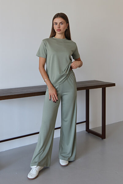 Balenbi Women's Modal Fabric Short Sleeve Tracksuit Set 1098